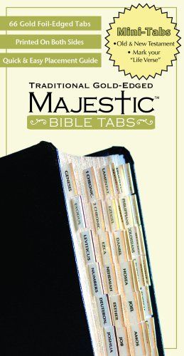 Majestic Traditional Gold Bible Tabs mini